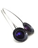 kolczyki wire wrapping tytan i srebro - purple 2