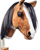 zabawki - inne Realistyczny Hobby Horse gniadosrokaty/czarno-biała grzywa/łatki 1