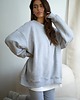 bluza bez kaptura damska SZARA BLUZA BAWEŁNIANA CHEER long 3