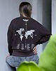 bluza bez kaptura damska Zaznacz odwiedzone państwa - brązowa bluza dla podróżnika bez kaptura 4