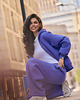 bluza z kapturem damska Bluza z kapturem PUFFA ZIP Purple Hills damska 8