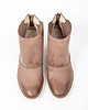 botki damskie BOTKI KWOBOJKI NA 5 CM KLOCKU - SKÓRA NATURALNA - MODEL 483 - KOLOR CAPPUCCINO 1