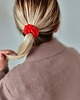 gumki do włosów Gumka jedwabna, scrunchie, gumka do włosów neonowa czerwień MINI 4