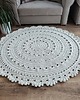 dywany Dywan szydełkowy okrągły ze sznurka bawełnianego 130cm 1