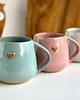 kubki 3 x Kubek ceramiczny z sercem - Kolorowe serca 3