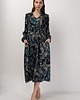 sukienki midi damskie LUSA - sukienka we wzór paisley 1