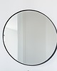 lustra stojące i wiszące Lustro okrągłe Ruota czarna metalowa rama 70cm 1