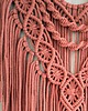 makramy Makrama Ścienna TERRACOTTA Ceglasta Terakota Boho 40x60 cm 2