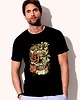 t-shirty męskie Koszulka  z nadrukiem Flower skull 1