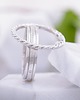 obrączki ślubne Obrączka The KNOT białe złoto pr. 585 3