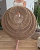Ozdoby na ścianę Rozeta asymetria duża, juta 80cm, duża dekoracja ścienna 3