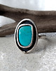 pierścionki srebrne Oval srebrny pierścionek z turkusem 4