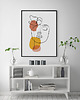 plakaty Plakat KOBIETA kontur abstrakcja linie 0485 3