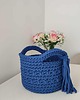 kosze do przechowywania Koszyk szydełkowy ze sznurka bawełnianego 20cmx15cm 3