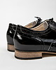 półbuty damskie Skórzane półbuty jazzówki Zapato model 246 czarny naplak na białym 4