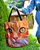 torby na ramię Torba shopper na zakupy wodoodporna zakupowa XXL kot 1