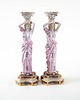 figurki i rzeźby Para figuralnych świeczników porcelanowych, styl Art Deco 3