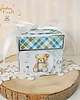 kartki, zaproszenia na chrzest Exploding box na chrzest, roczek, narodziny "BlueFlowesBoy 1"GOTOWY 2