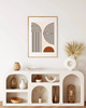 grafiki i ilustracje DWA PLAKATY mid century abstrakcyjne 2
