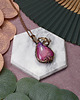 wisiory Miedziany wisiorek wire wrapping z agatem #216 3