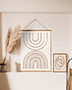 plakaty Plakat modern, beżowa tęcza, modern, boho plakat 1