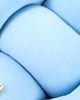 pufa dla dziecka Siedzisko krata baby blue WYPRZEDAŻ 2