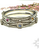 bransoletki srebrne Rainbow II, bransoletka z kryształami Swarovski 7