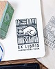 stemple Ekslibris Na Prezent - Kot i Biblioteczka 1