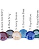 kolczyki swarovski Kolczyki - kryształy Swarovski -Piwoniowe Drobiny 2