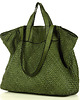 torby na ramię Torba damska pleciona shopper & shoulder leather bag -  zielony 2