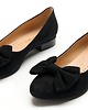 baleriny damskie Baleriny Skórzane zamszowe z ozdobną kokardą  (6783) 3