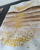 grafiki i ilustracje PROMOCJA! Złote akwarele 30x42 abstrakcja morze szlagmetal złoto folia Golden 4