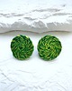 kolczyki soutache Zielone kolczyki handmade  1