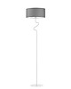 lampy do pokoju dziecka Biało-różowa lampa podłogowa MORONI z włącznikiem nożnym 7
