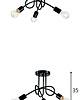 lampy wiszące Lampa wisząca zwis żyrandol lampa na sufit czarna LED E27 1