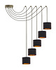 lampy wiszące Duża lampa wisząca do salonu typu spider WAIKIKI W5 VELUR 3
