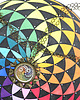 wisiory 6739 długi naszyjnik z wisiorkiem; wisiorek mandala; kolorowa mandala 2