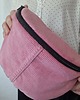 saszetka nerka Różowa nerka sztruksowa upcycling 3