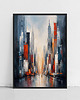 plakaty Plakat Miasto w deszczu 3