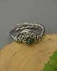 pierścionki - różne Pierścionek regulowany agat mszysty wire wrapping 4