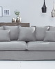 sofy i szezlongi Sofa, kanapa Heaven, szara, len, tworzywo, 80x215x100 cm 2