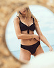 stroje kąpielowe i kostiumy kąpielowe damskie TROPIKO SWIMWEAR - PORTOFINO TOP BIKINI czarny 1