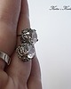 kolczyki wire wrapping Koronkowe -crystal sztyfty 6