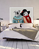 inne OBRAZ NA PŁÓTNIE -  120x80cm LOVE BULLDOG 2