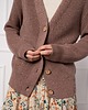 kardigany damskie Kardigan z domieszką kaszmiru, MILK CHOCOLATE BROWN 5