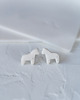 kolczyki ceramiczne Kolczyki porcelanowe KOŃ 4