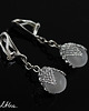 kolczyki wire wrapping Matowe w siateczce - kolczyki (lub klipsy) 3