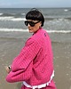 komplety damskie Żakardowy komplet Pink - kimono i kuloty 4