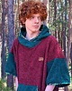moda - inne Ponczo kąpielowe z bawełnianej frotte  MAROON MASTER 6