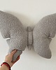 poduszki z grafiką Poduszka Dekoracyjna Motyl Szara Boucle 4